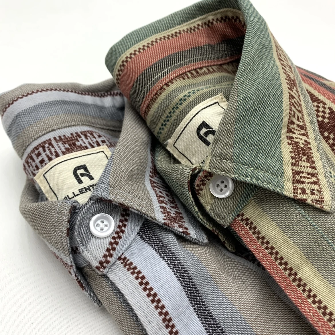 Vintage Artistic Loose Casual Striped Shirt Pure Cotton Long Sleeve Men's Shirt Fashionable Urban Street Style Sharp Collar