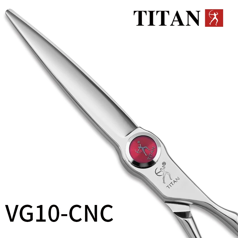 TITAN Professional barber scissors hairdressing hair cutting shear 6inch japan vg10 steel