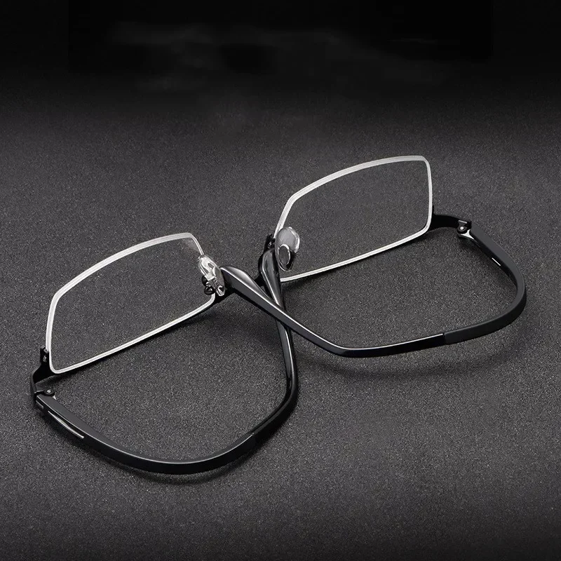 business-casual-optical-prescription-eyeglasses-men's-fashion-half-frame-reading-glasses-super-tough-titanium-alloy-p9916