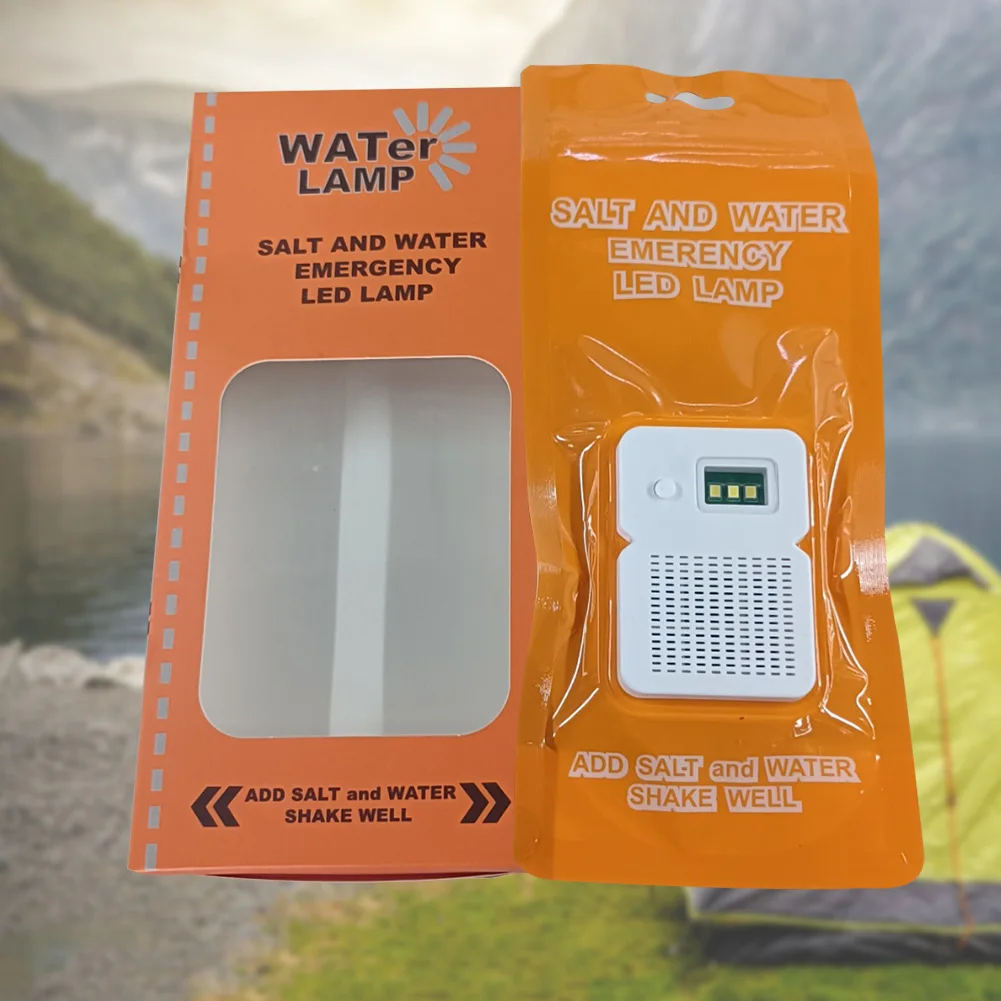 

Светодиодная уличная лампа для кемпинга 50LM Портативная аварийная лампа с соленой водой Водонепроницаемая многоразовая дорожная лампа для автомобиля Открытый пляж