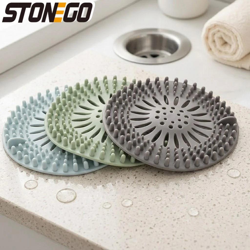 

Bathroom Sink Drain Hair Catcher Round Stopper Filter 1PC Washbasin Plug Multifunction Bath Tool Accessories