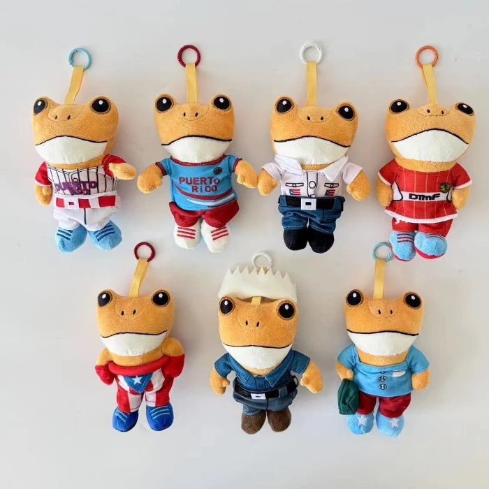 Pluszak Żaba z Puerto Rico, Bad Bunny El Sapo Concho, wyjątkowy, rzadki prezent kolekcjonerski dla fanów muzyki reggaeton