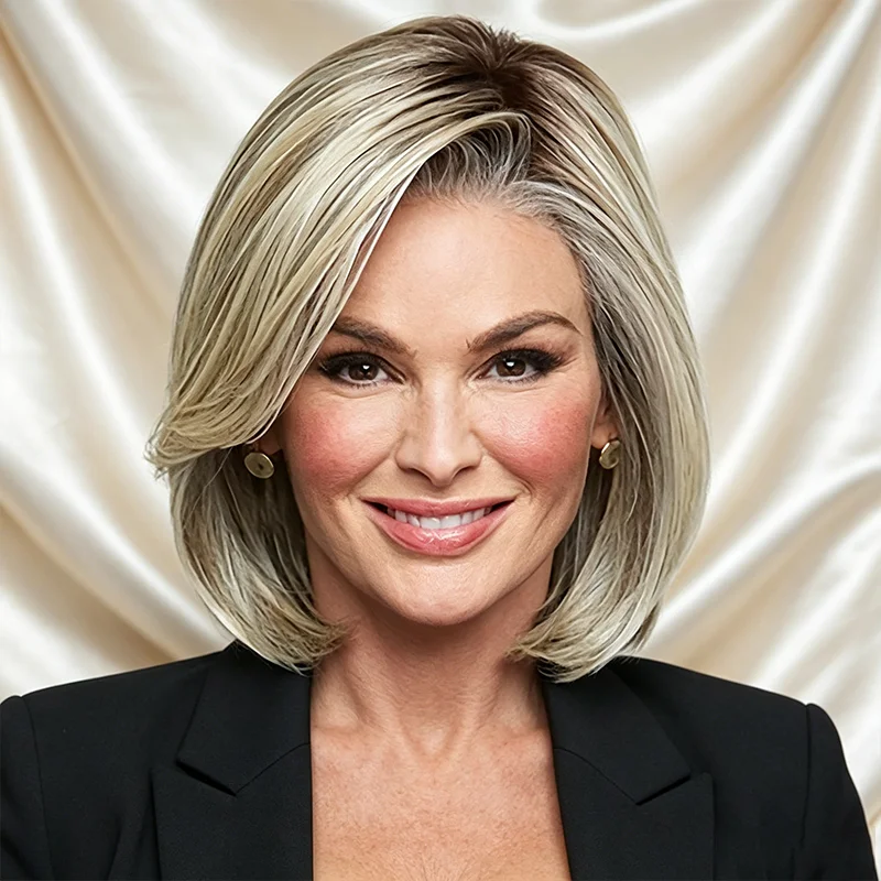 Silver Gray Short Pixie Synthetic Wig Women Natural Layered Hair Heat Resistant Wig Daily Halloween Christmas Party Costume Wigs