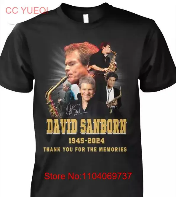 David Sanborn 1945-2024 T-Shirt Thank You For The Memories S-5Xl