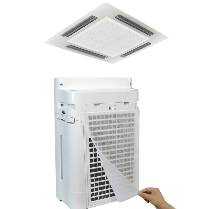 

ABNO-Air Vent Filter,Cut To Size Air Filter Material , Electrostatic Triple Vent Filters For Floor, Ceiling, HVAC & RV Vents