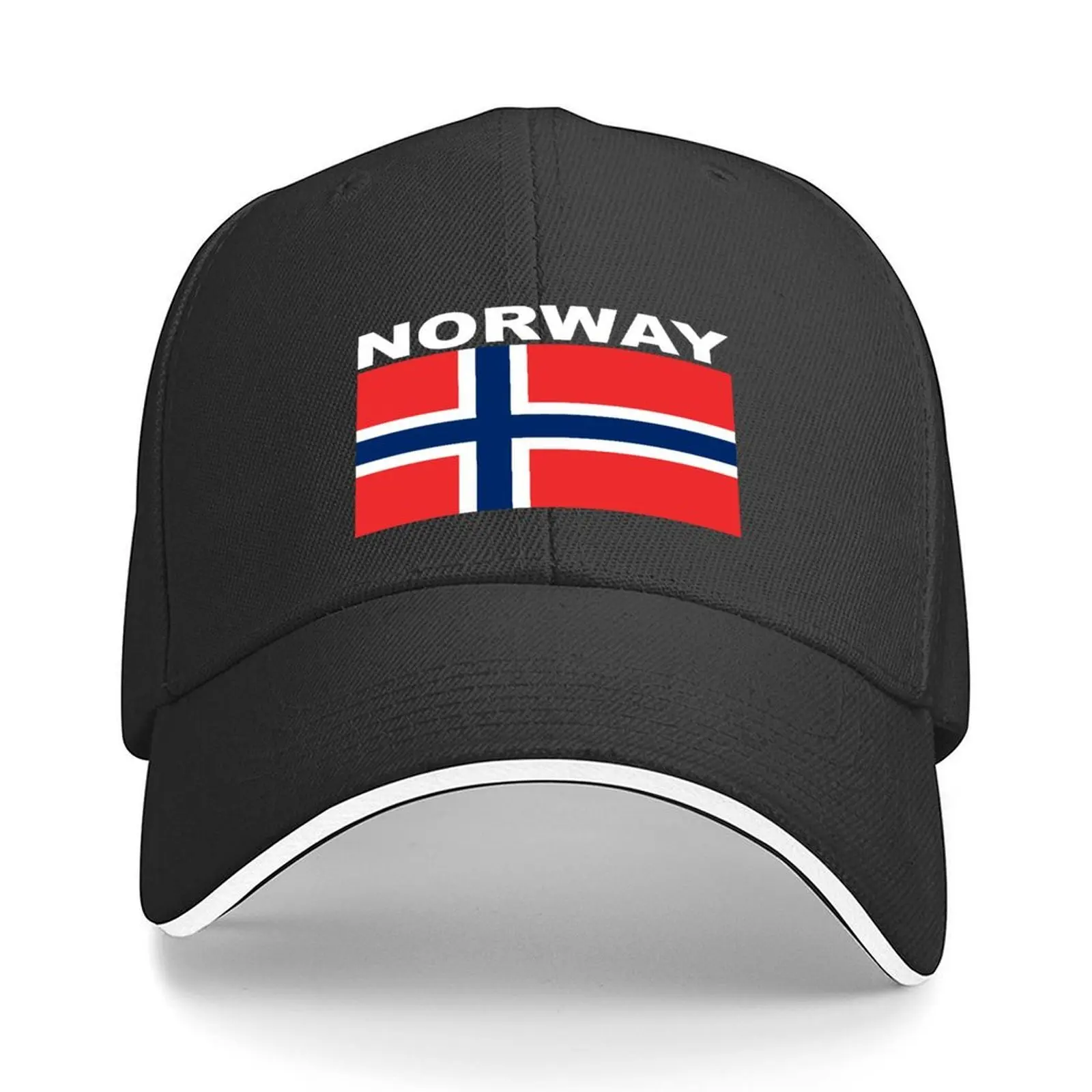 

Flag Of Norway Baseball Cap Sun Hat For Children Beach Bag Streetwear Brand Man cap Baseball Men Women's