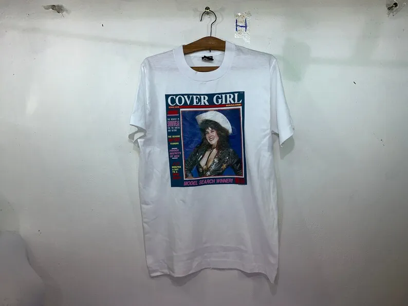 Vintage Cover Girl Magazine Model Search Winner M size t-shirt