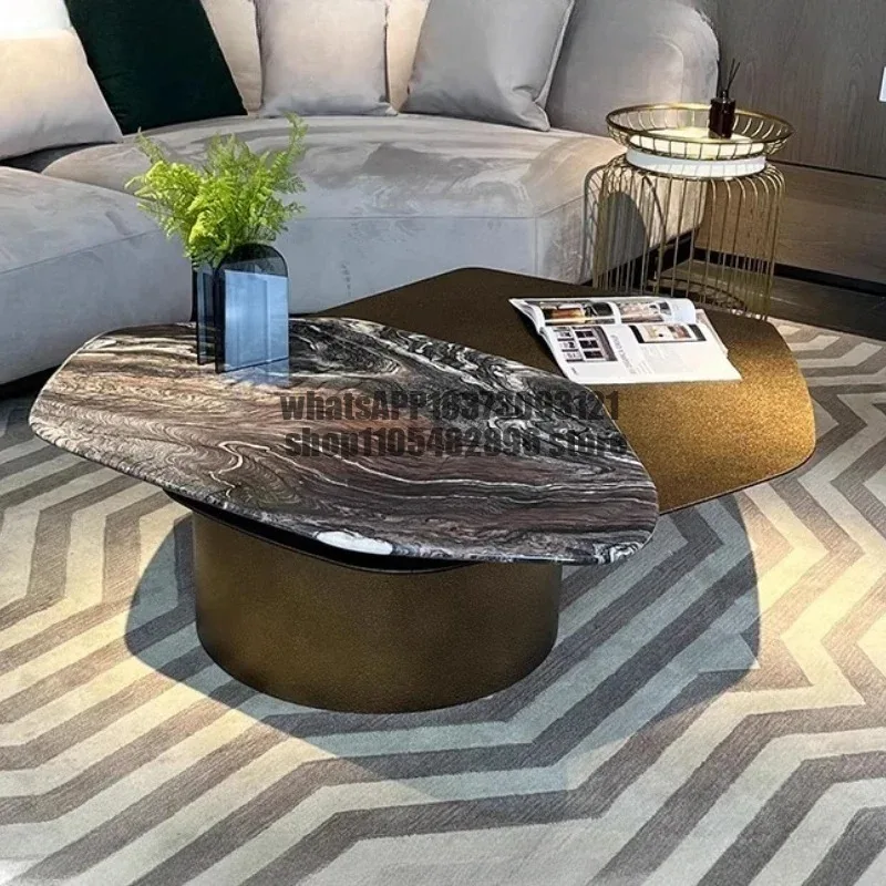Modern Luxury Coffee Table Aesthetic Industrial Minimalist Unique Coffee Table Computer Outdoor Industrial Couchtisch Furniture