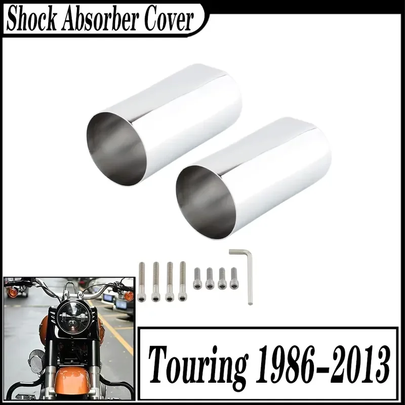 FOR To uring FLH 1986-2013 Softail 2012-2013 Motorcycle Fork Slider Cover Billet Aluminum Road King