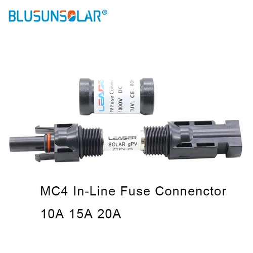 Imagen 2 del producto Conector de fusible Solar líder 1000V IP67 protección de portafusibles impermeable 1000V/1500V DC 10A/15A/20A/25A/30A