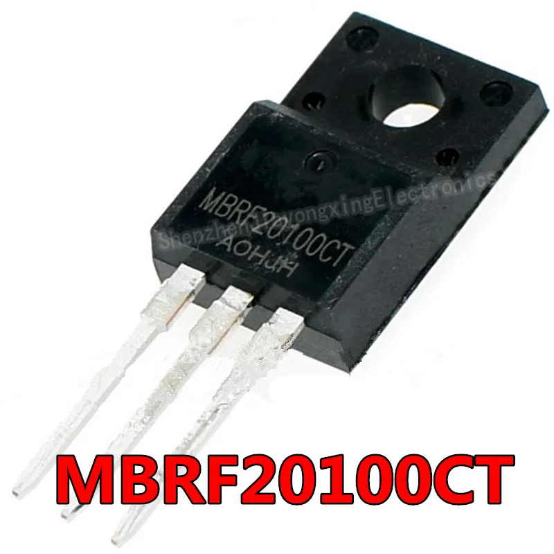 10PCS TO-220F MBRF20100CT SCHOTTKY DIODE MBR20100CT 20100CT