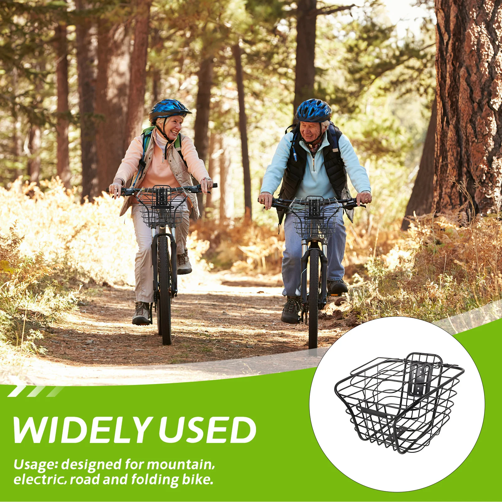 Durable Bike Basket Large Capacity for Electric Bikes Bicycle Storage Basket with Lid Bike Cargo Rack