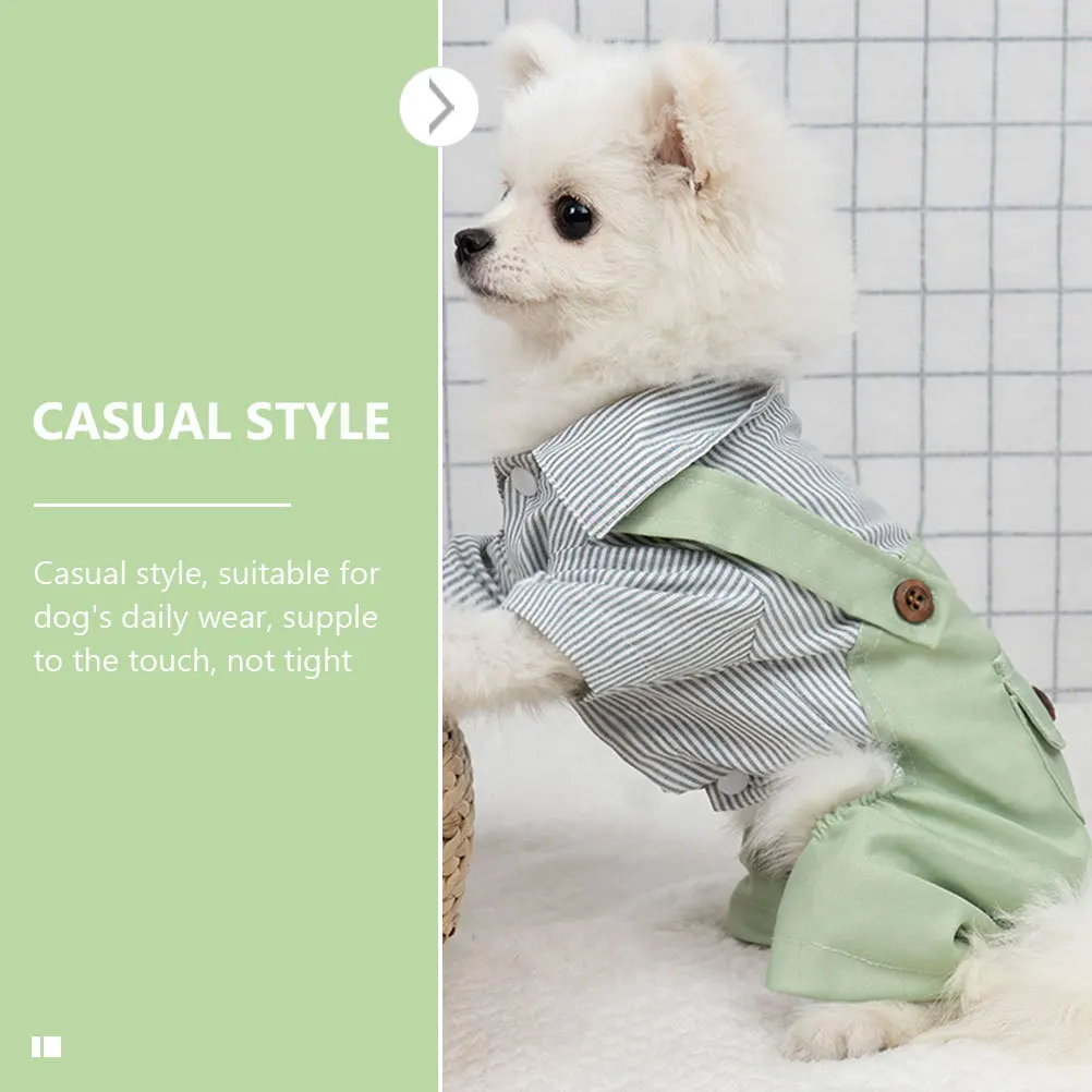 

Cute Dog Overalls Adorable Puppy Clothing Decorative Kitten Clothes Lightweight Breathable Stylish for Daily Use