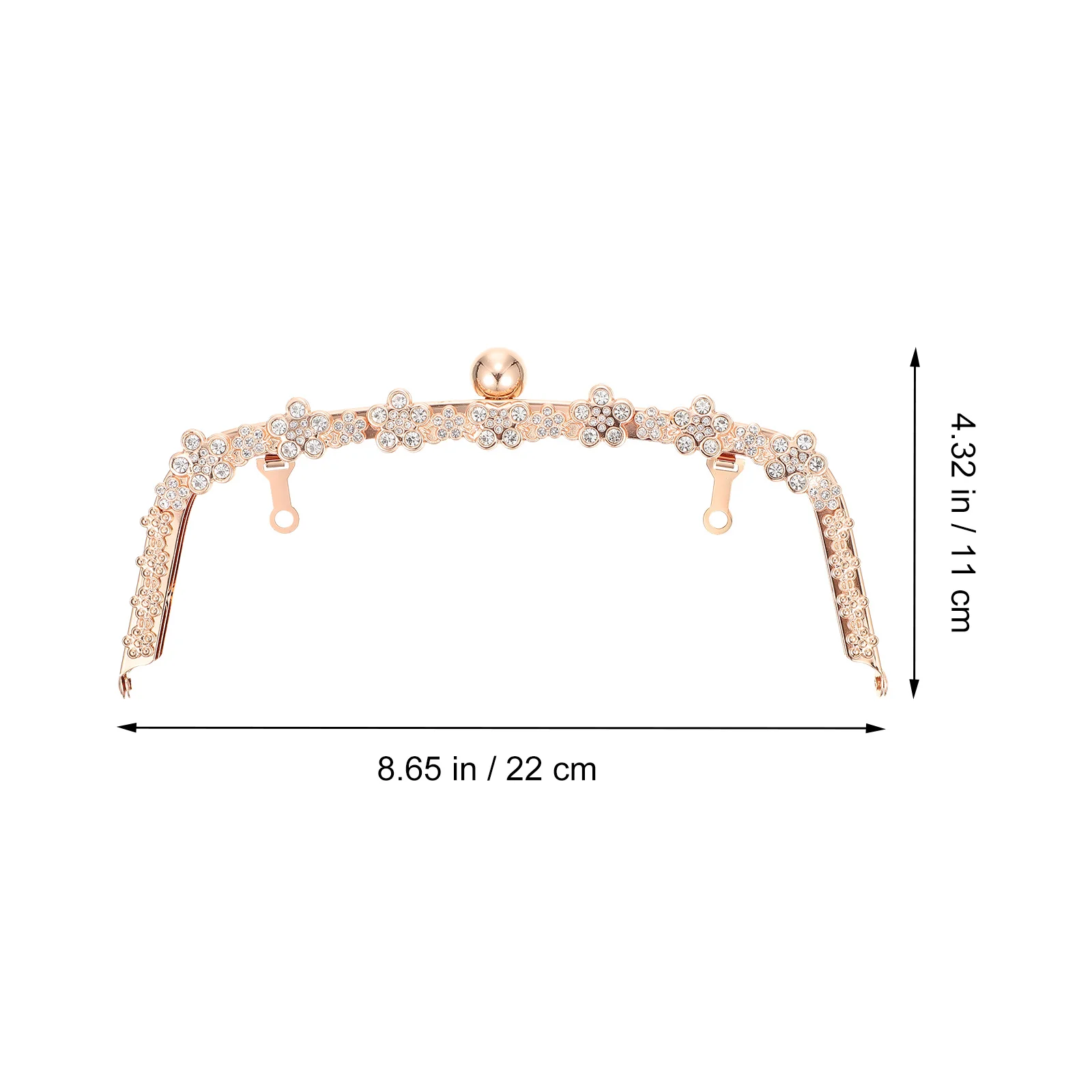 1 قطعة حقيبة حساسة المشبك الرجعية محفظة الإطار محفظة نسائية للعملات المعدنية المشابك حقيبة يد قفل DIY بها بنفسك حقيبة اكسسوارات قوي المحمولة العملي هدية #1