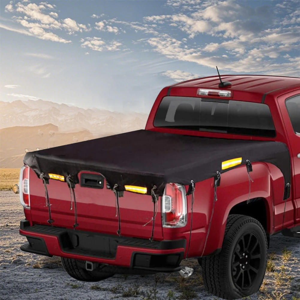 For Camping For Hauling Truck Bed Cover 600D Oxford Truck Bed Tarp For Cargo As Shown Protects Cargo From Rain For RAM Trucks