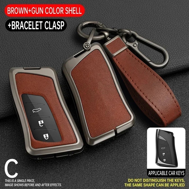 

Zinc Alloy Car Key Case Shell Cover Fob For Lexus NX ES UX US RC LX GX IS RX 200 250h 350h LS 450h 260h 300h UX200 Accessories