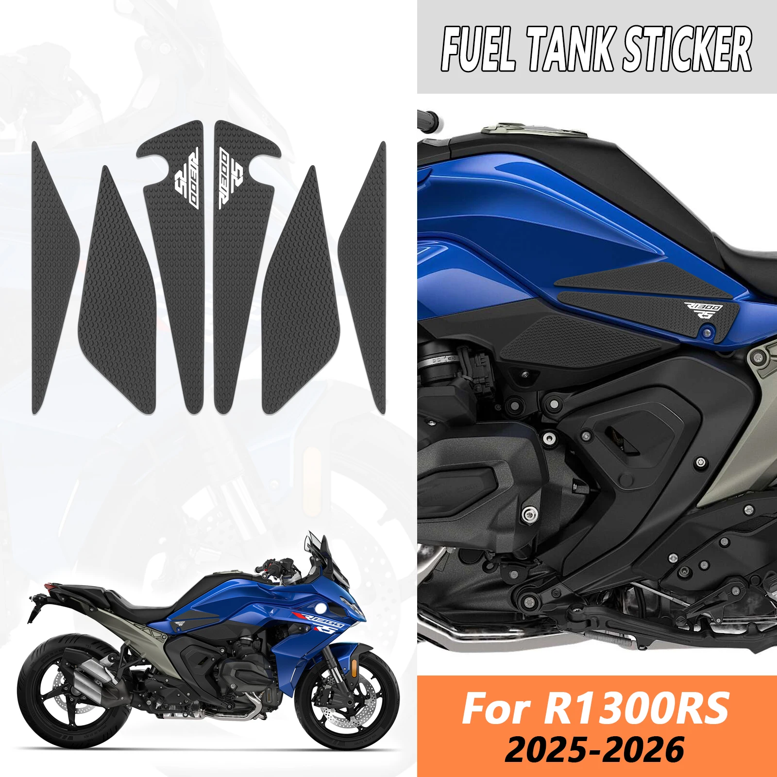 

For R1300RS 2025-2026 Tank Pad Motorcycle accessories Fuel Tank Pad Non-slip Side Fuel Tank Waterproof Pad R1300 RS