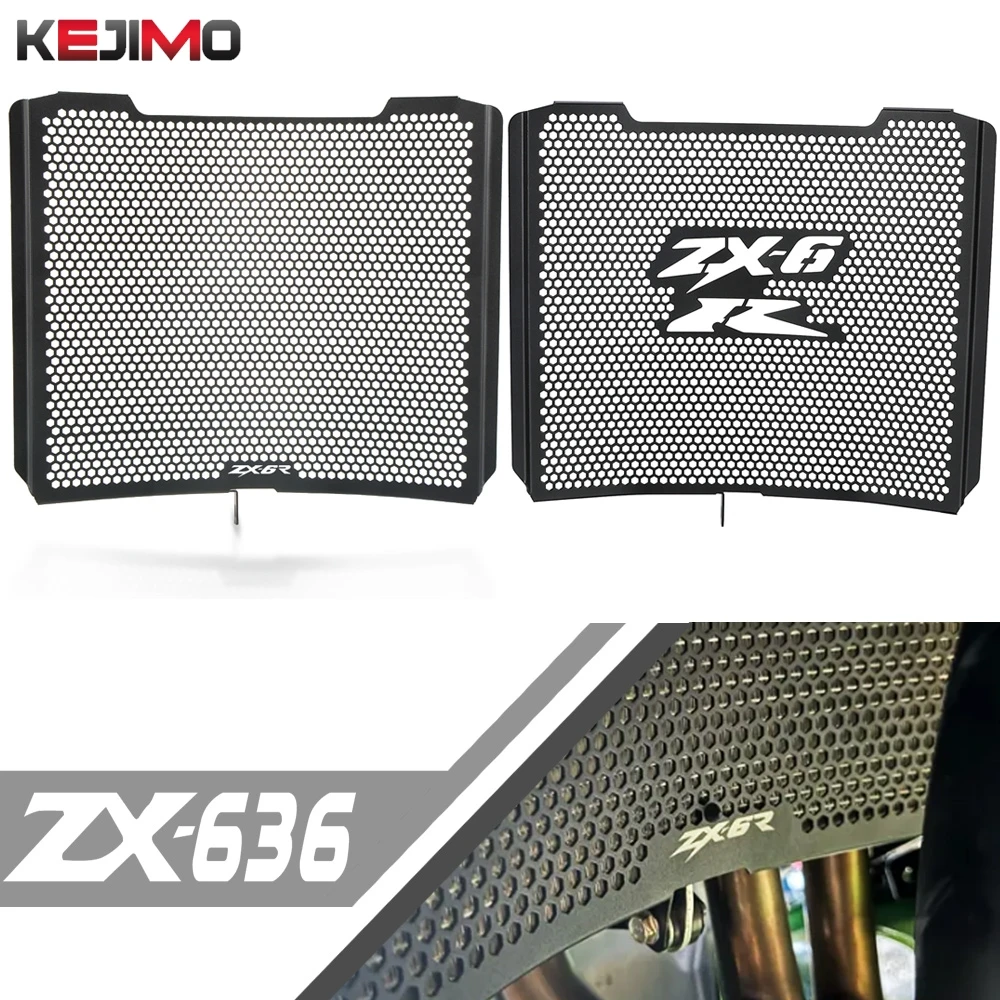 Motorcycle For Kawasaki ZX636R ZX-636R ZX6R ZX636 2013-2025 2024 ZX-6R Radiator Guard Grille Protector Protective Grill Cover