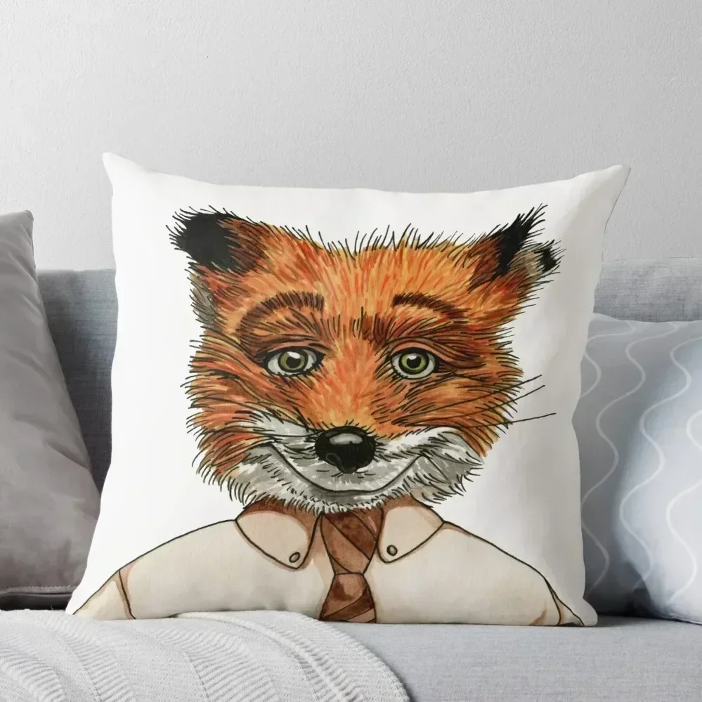 

Mr. Fox Throw Pillow Christmas Covers For Cushions autumn decoration pillow