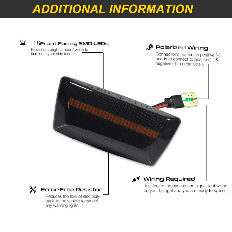 2x Dynamic Fender Sequential Blinker LED Turn Signal Light For OPEL Astra H Zafira B Corsa D Insignia A Meriva B Chevrolet Cruze