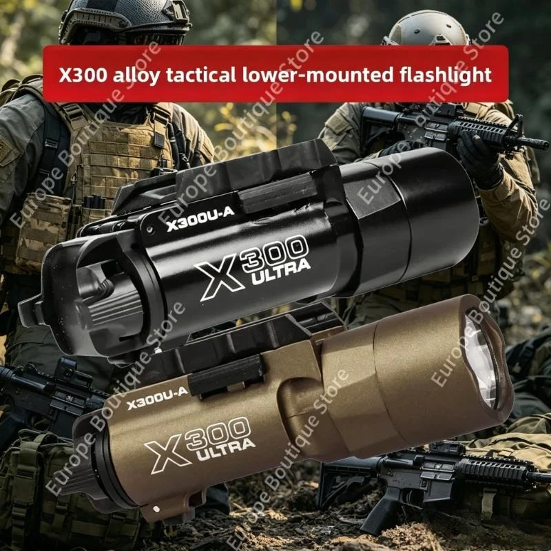 2026 Alloy X300U X300 Ultra X300U-A Style Flashlight 500 Lumens Flash Light Portable Outdoor Torch for Model Hunting Accessories
