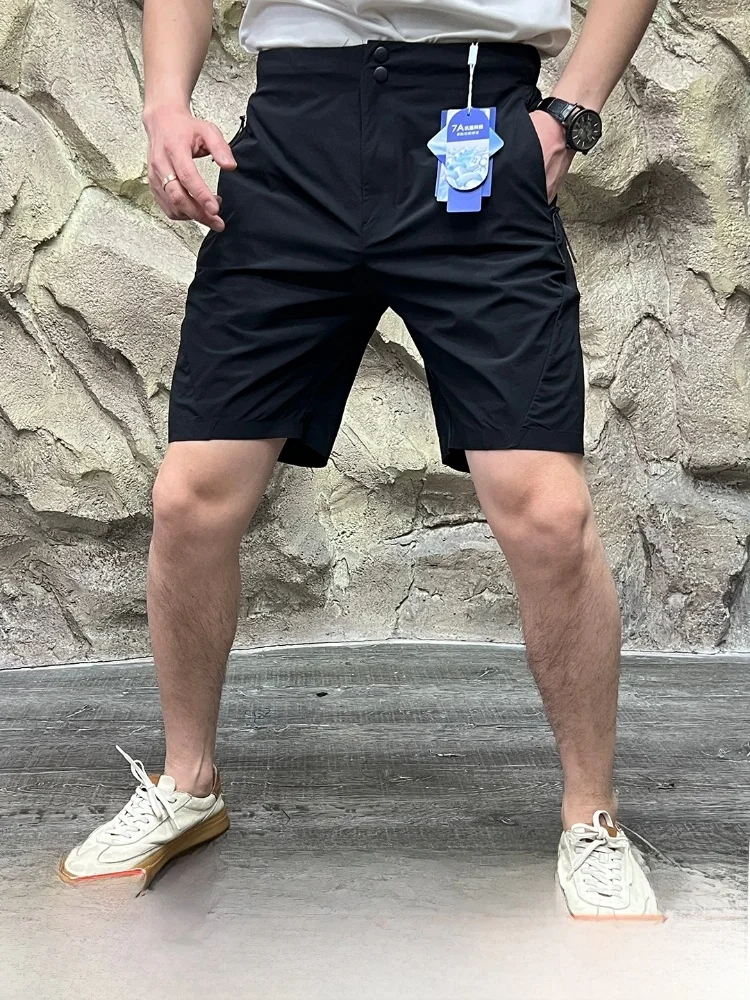 

Qui Dry Outdoor orts Cloud Sensation Technology Fabric Summer Lightweight Stiched Glue orts Youth Casual Pants Bla ...