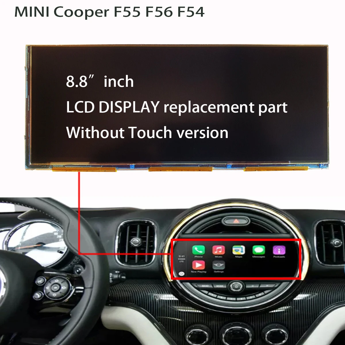 New LCD Display Screen replacement part monitor navigation For BMW Mini Cooper F55 F56 F54 AL5650 65509387452 BM 9387452