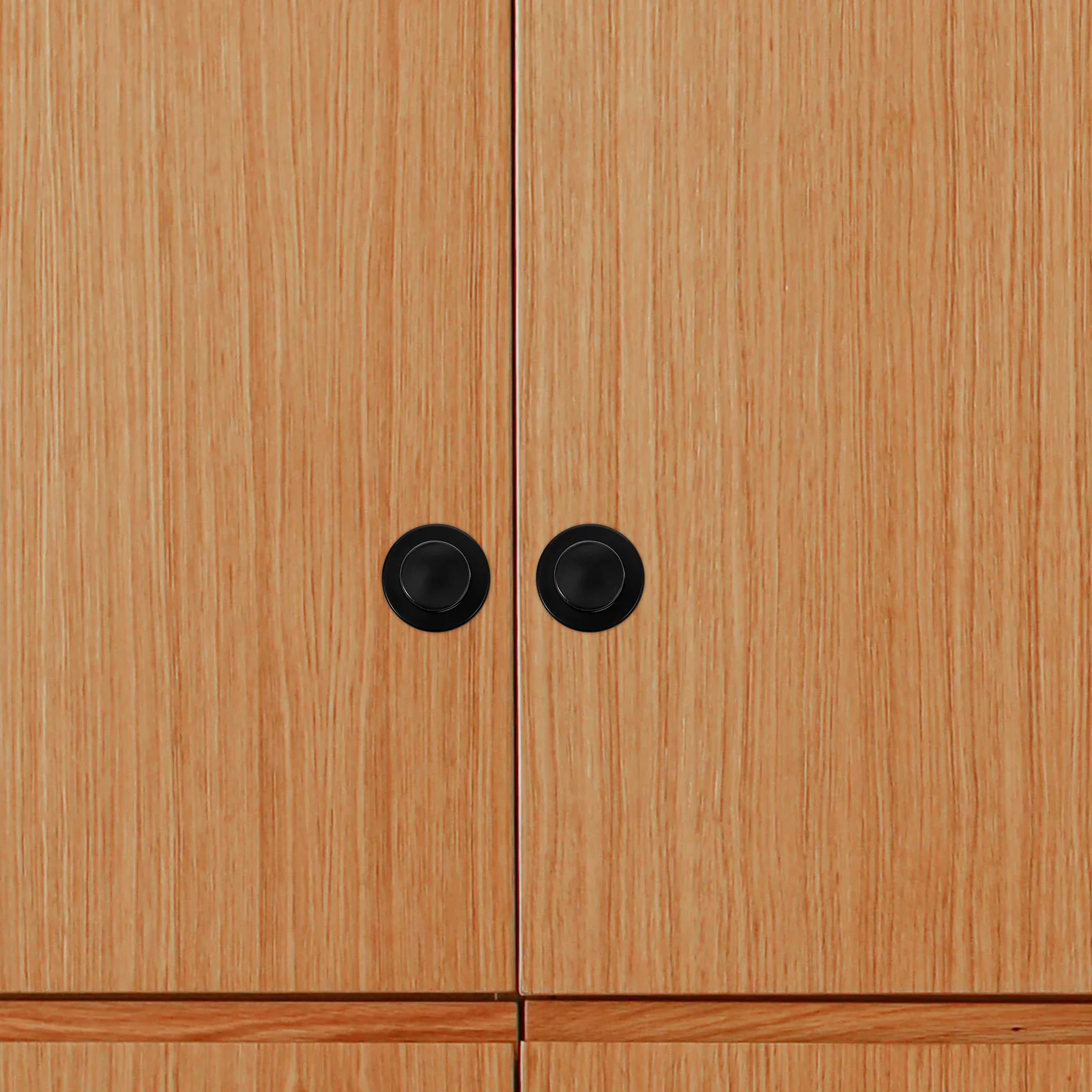 

Cabinet Door Handles Hidden Push Pull Black Zinc Alloy ABS Furniture Hardware RV Kitchen Wardrobe Knobs Drawer Accessories