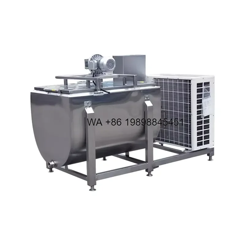 Wmwmnu 1000L Solar Milk Cooling Tank With Condensing Unit For Dairy Farm Fresh Milk Storage And Preservation System