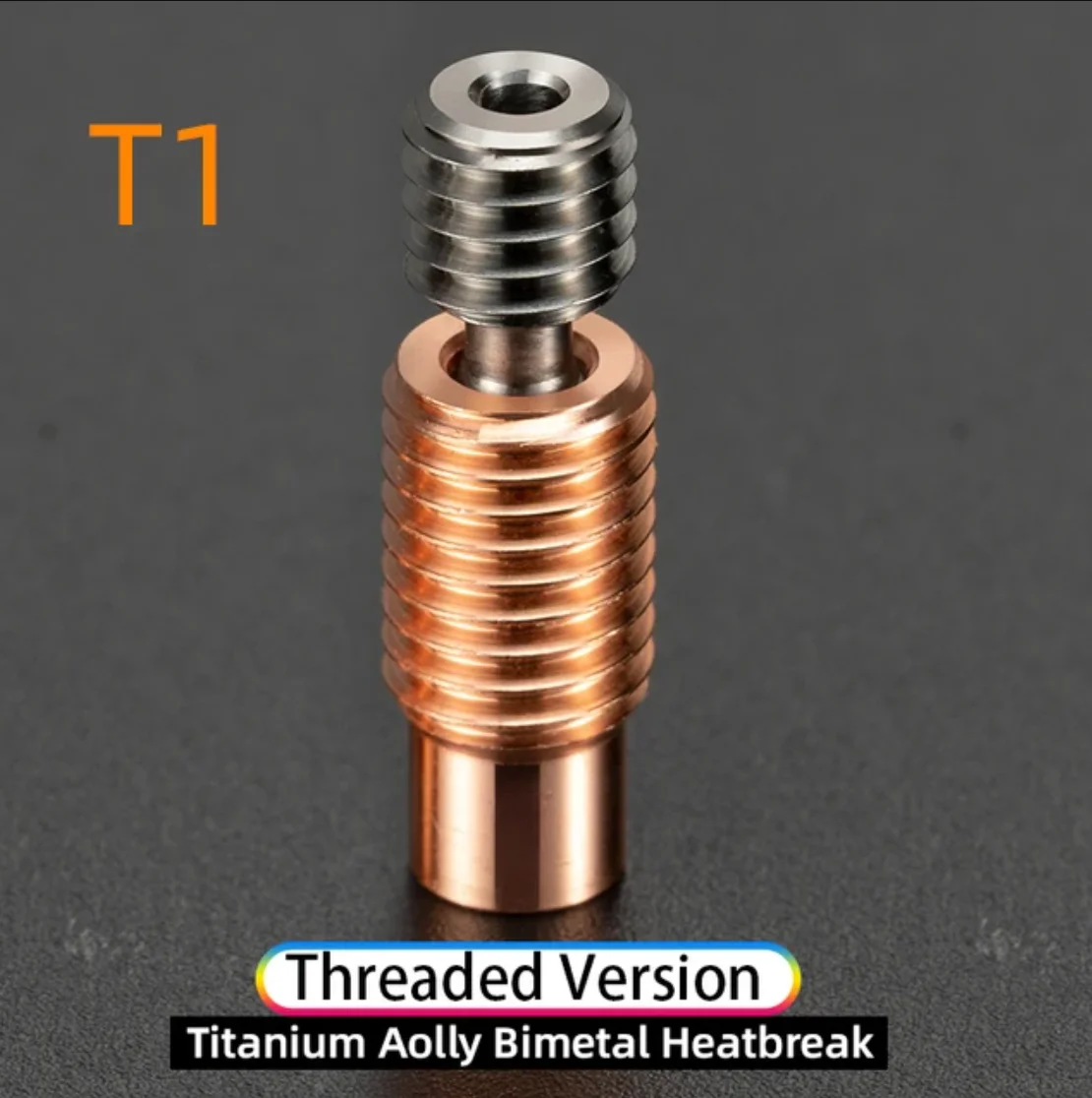 Bimetall-Heatbreak-Rohr für Creality Ender 3/3 S1/CR10/CR10S Pro, Kupfer & Titan Hochtemperatur-Heatbreak 1,75mm Filament – Detail 1