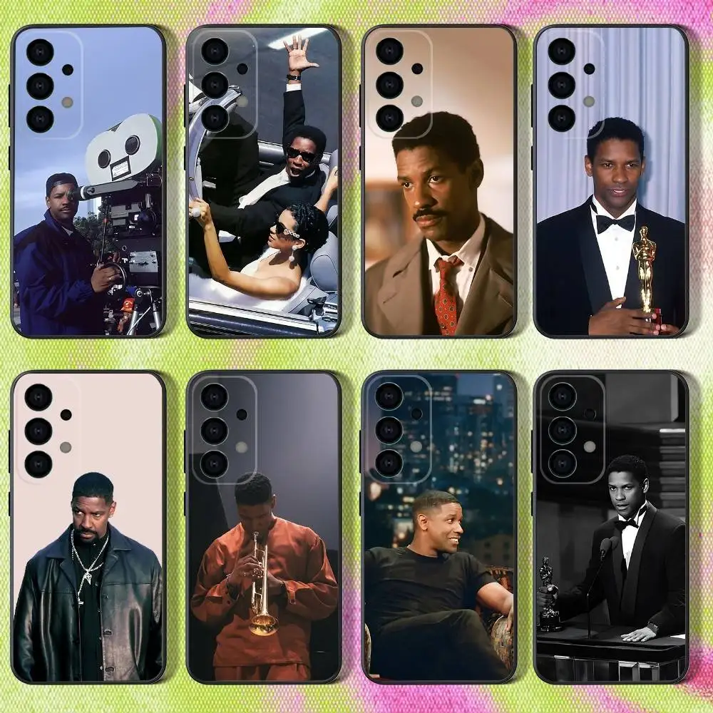 

Hot D-Denzels W-Washingtons Phone Case For Samsung S25,S24,S21,S22,S23,S30,Ultra,S20,Plus,Fe,Lite,Note,10,9,5G Black Cover