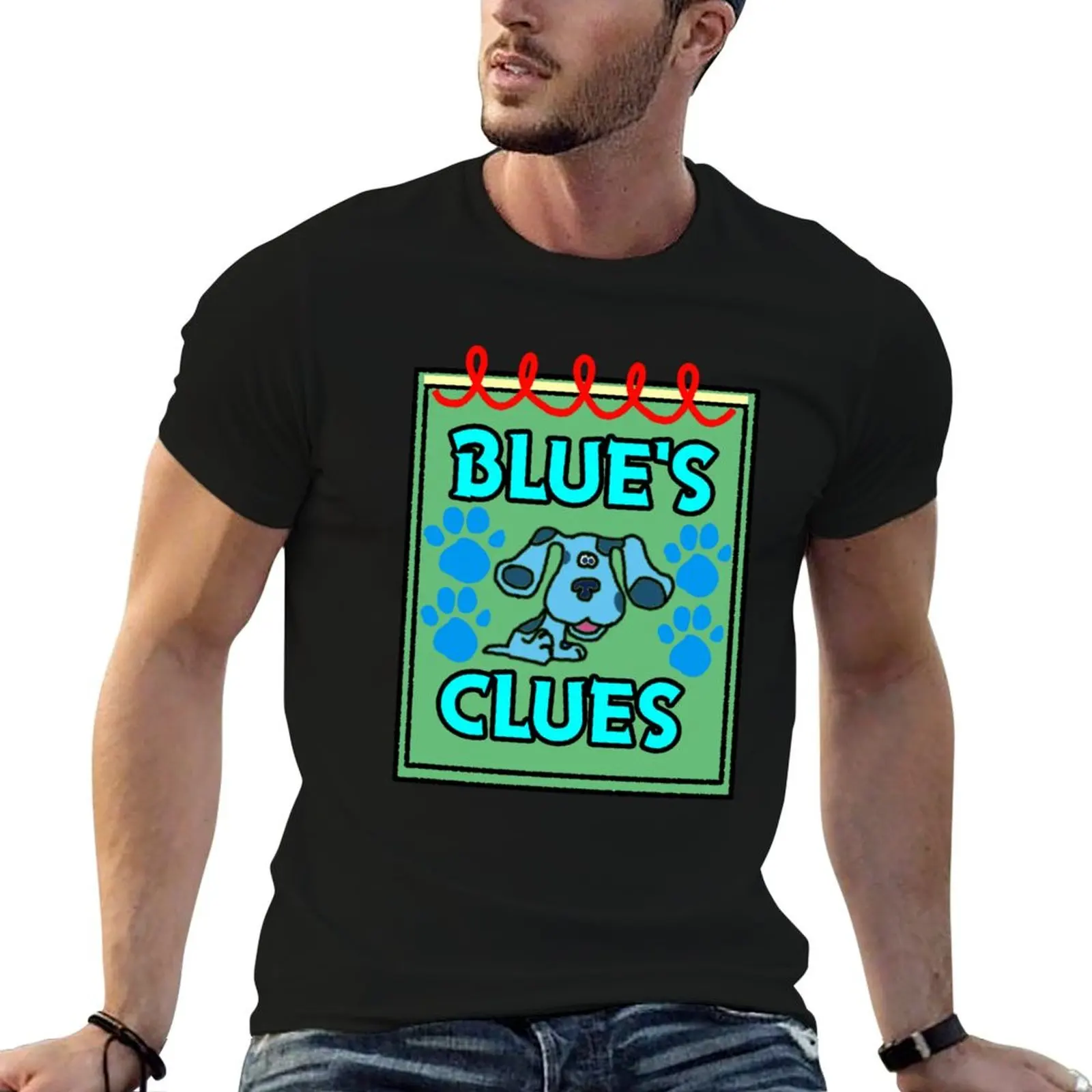 Blue's Clues Handy Dandy Notebook - Blue - Measurements Corrected T-Shirt Work Wear Breathable Tee