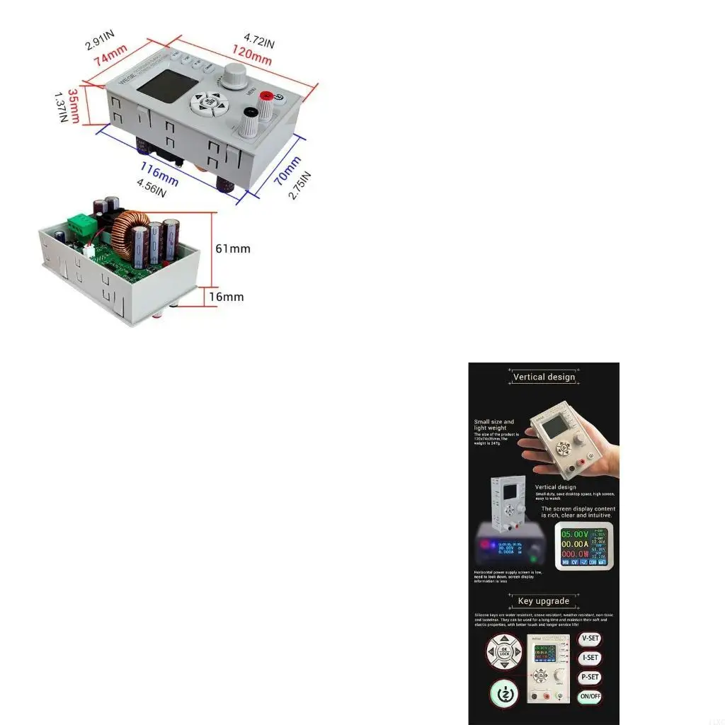 Programmable for DC Power Supply 60V Adjustable Step-down Power Supply Modul