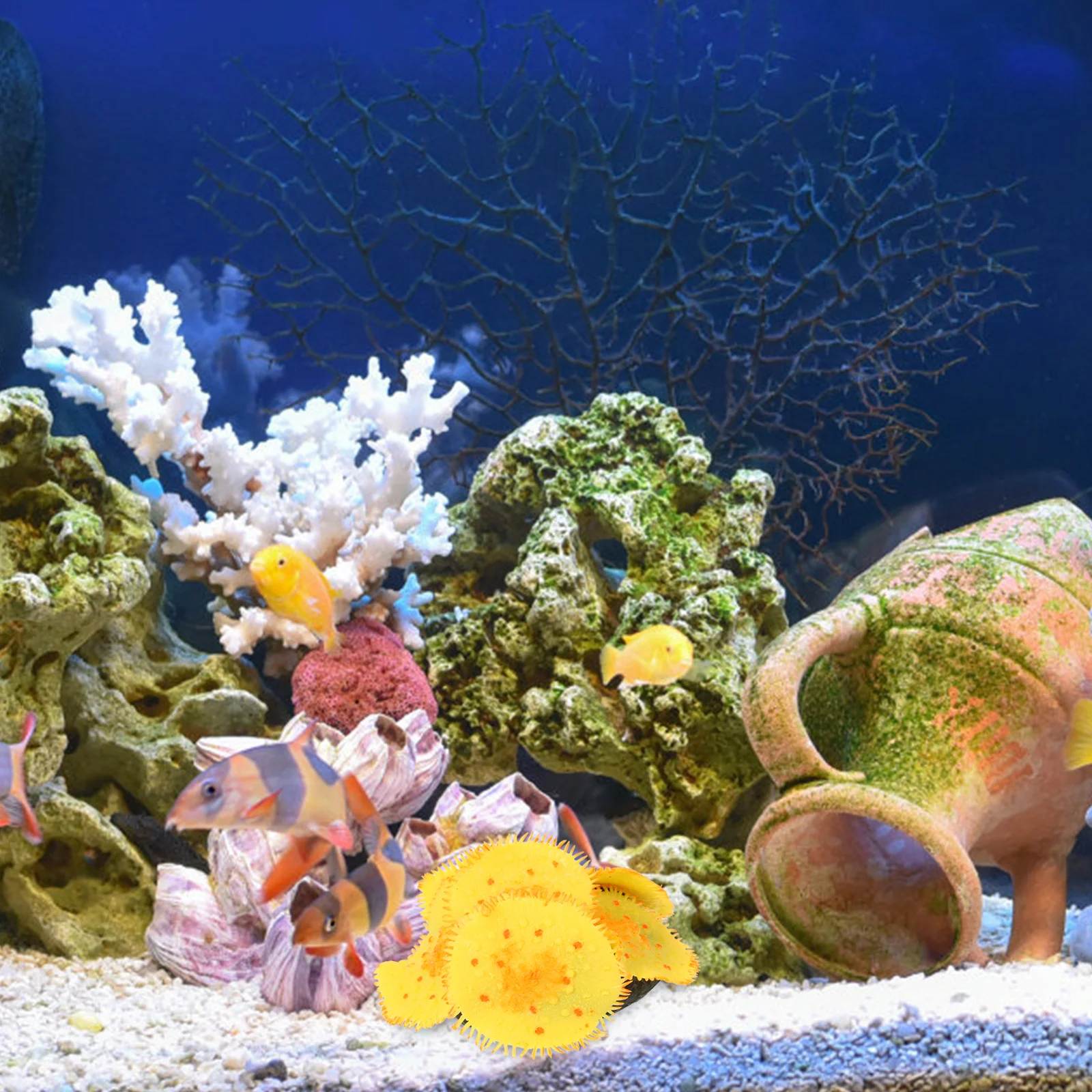 

Silicone Decor For Aquarium Fish Tank Decoration Fake Coral Ornament Landscape Coral Layout Aquarium Decor