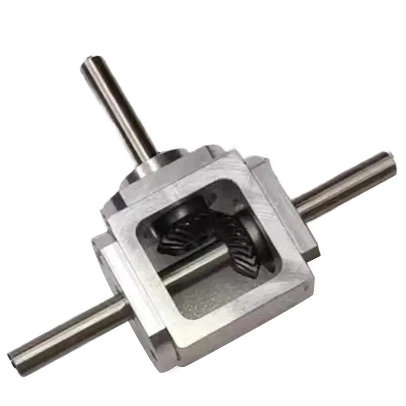 

RMWIN-1:1 Cross Commutator Right Angle Drive Gearbox 1M 20T 8MM Spiral Bevel Gear Reducer