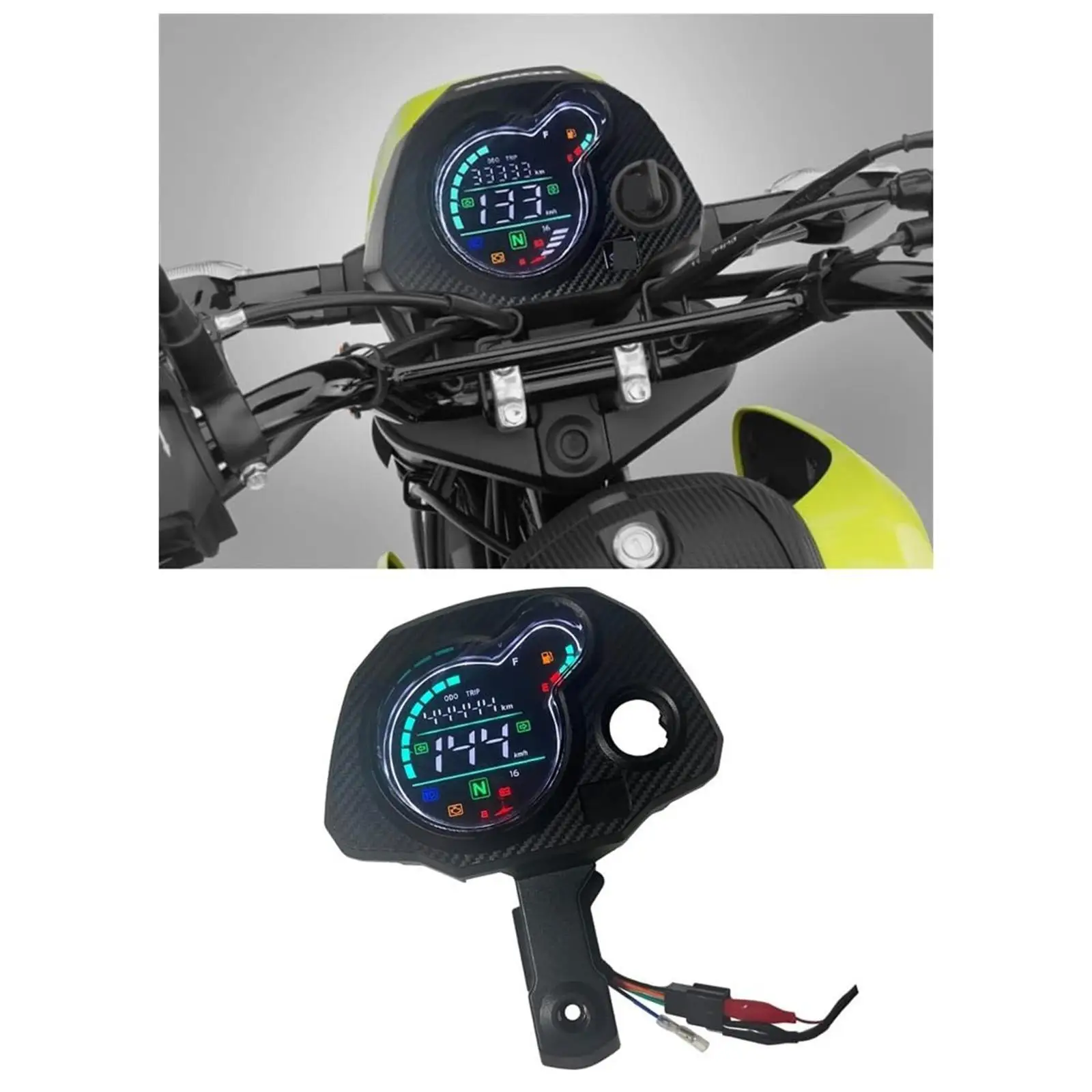 

Motorcycle Speedometer Easy to Install LED Digital Odometer for Honda