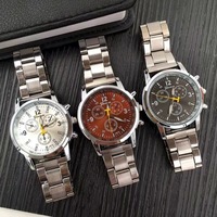 New Famous Brand Men Silver Quartz Watch Women Stainless Steel Watches Relogio Casual Unisex Clock Wristwatch Hot Sale Hour