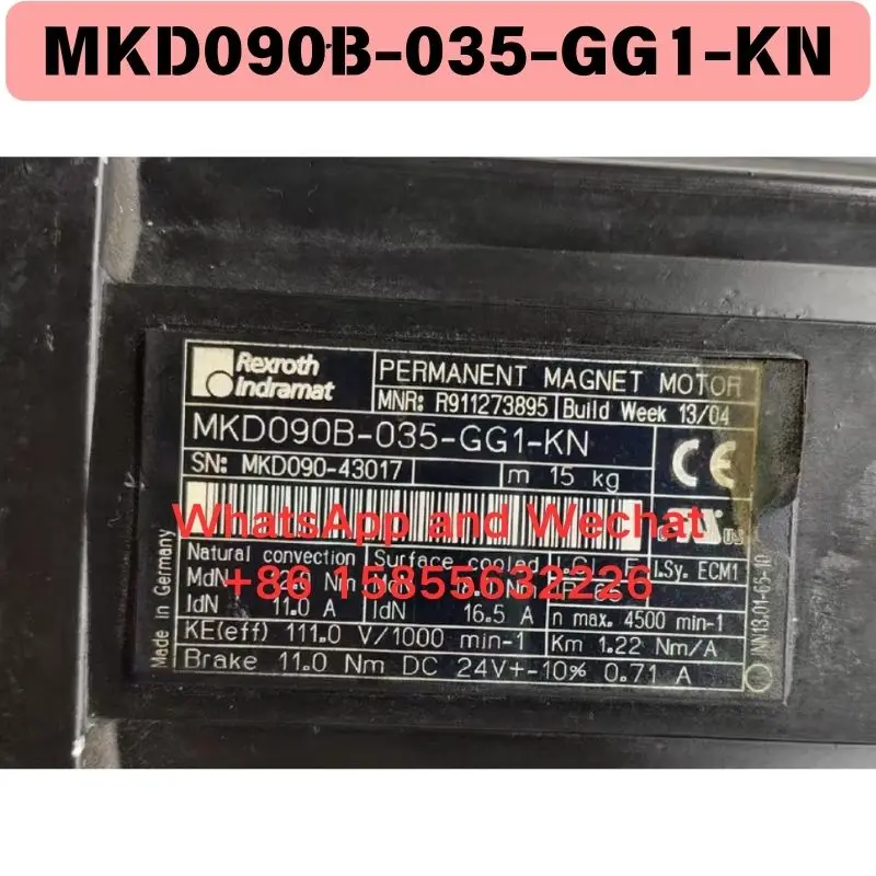 

Used electrical machinery MKD090B-035-GG1-KN Functional test OK Fast delivery