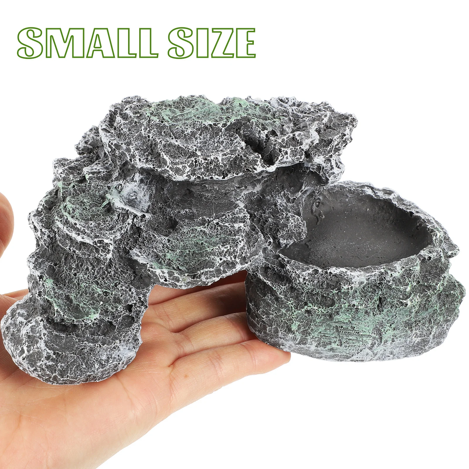 

Turtle Basking Platform Resin Tank Ornament Decorative Ramp for Small Reptiles Lizards Tortoises Habitat Accessories