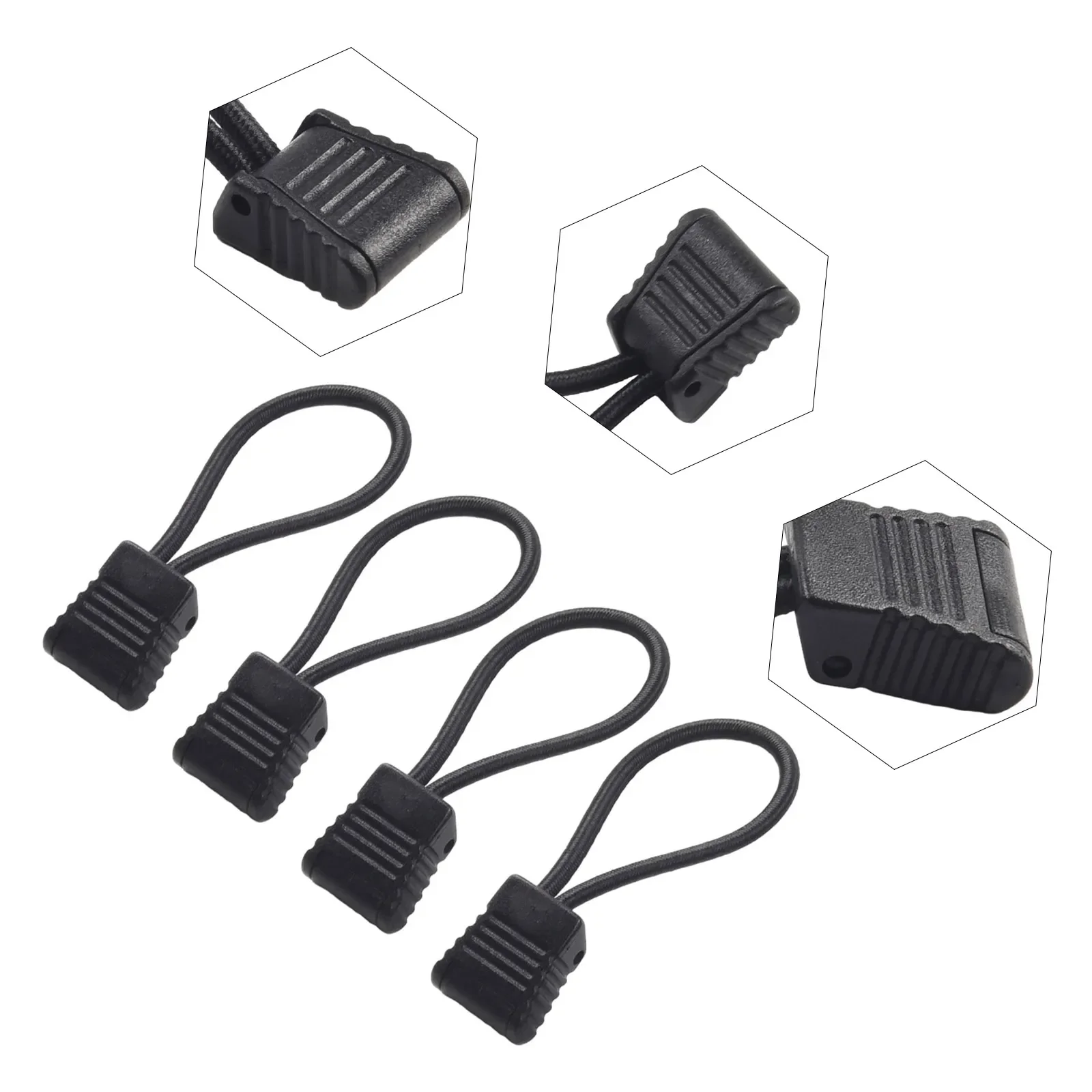Scuba Diving Dive Diver Accessories Hose Clip Scuba Diving 4pcs 6.5cm Elastic Rope+plastic Retainer Holder For Water Sports