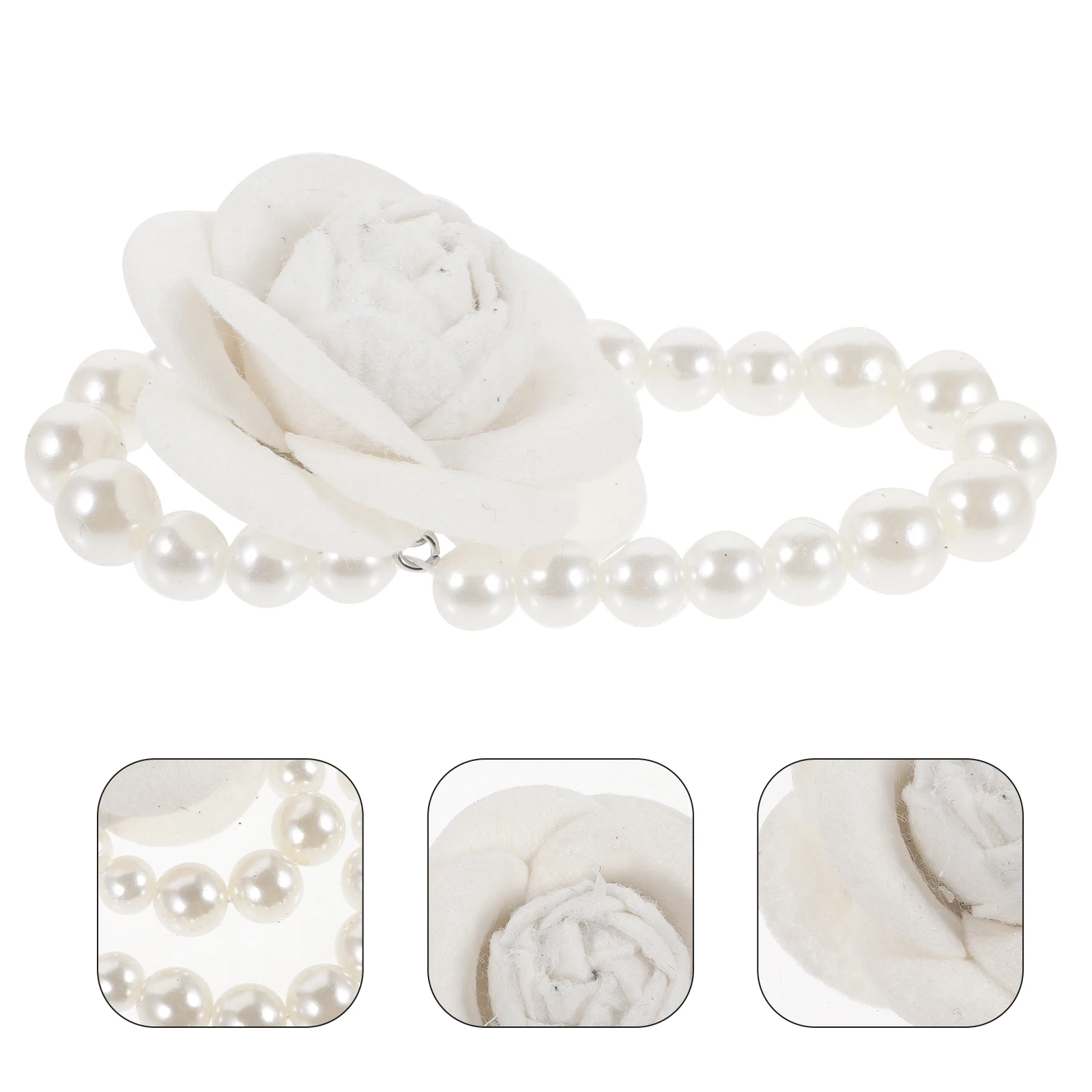 

Brooch Women Clothes Pin Fabric Flower Pearl Hat Suit Lapel Pin Decorative Accessories Scarves Bags Backpacks Costume