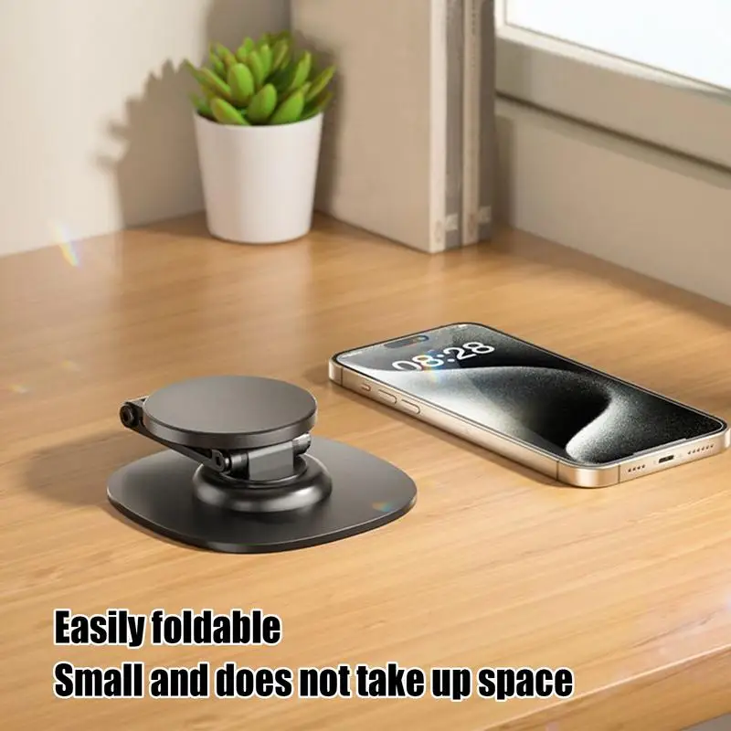 

Metal Phone Holder Desktop Stand Adjustable Height Lifting Lazy Tablet Bracket 360 Degree Rotating Magnetic Phone Stand