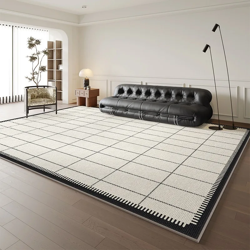 

Living Room Carpet Bedroom Bedside Floor Mat High Density Short Pile Rug Light Luxury High-end Big Size Home Decoration Carpets