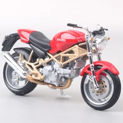 Bburago-Diecast brinquedo modelo de motocicleta para crianças, Ducati Monster 900, veículo moto bike miniaturas vermelhas, passatempo, presente para meninos, escala 1:18