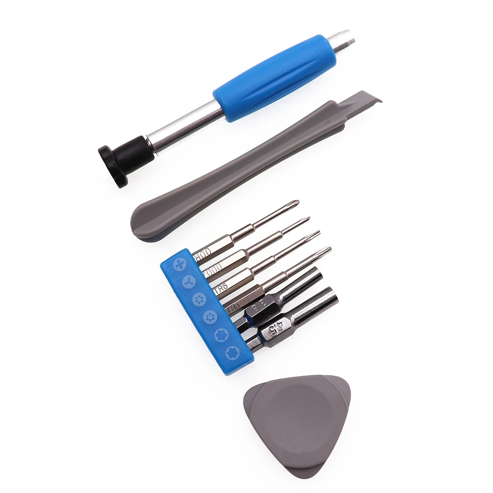 ไขควงชุด9 + N1ซ่อมชุดกล่องเครื่องมือ3.8 4.5 T6 T8 Cross สามปีก Ferramentas เครื่องมือสำหรับสวิทช์ GB GBA SP Ne 3DS XL PSP