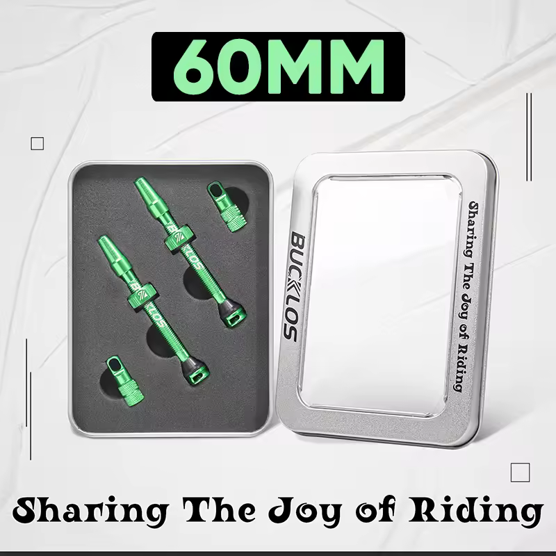 BUCKLOS 40/44/55/60/65/80/100mm Tubeless Valves Bike Aluminum Alloy Presta Nipples Removable Core Air Valve for Road MTB Bicycle - Image 24
