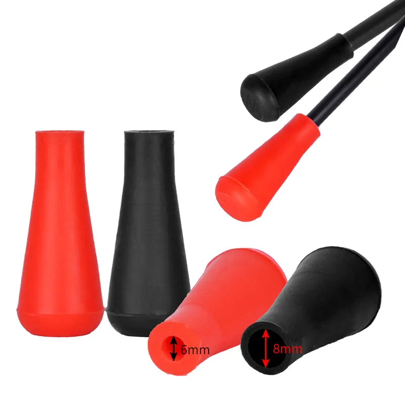 5Pcs/Set 6mm/8mm Archery Safety Arrow Tip Rubber Blunt Point Broad Heads For Hunting Shooting Train