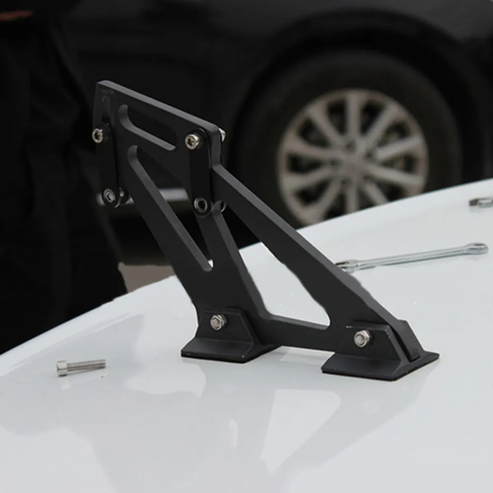 1Set 7 Inch Tail Wing Bracket Aluminum Alloy Rear Wing Mount Racing Spoiler Legs Bracket for 2 Door Car Trunk Racing Tail