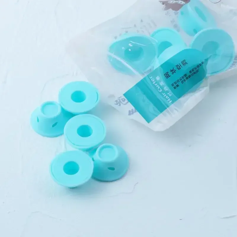 Soft rubber hair care roller silicone curling iron no heating no clip curling hair styling DIY curling iron