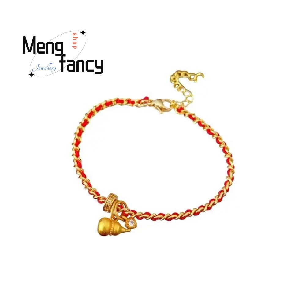 سوار القرع على شكل قلب من الزركون، إكسسوار أنيق ومتعدد الاستخدامات وعصري مع فاخر على الطراز الصيني الجديد